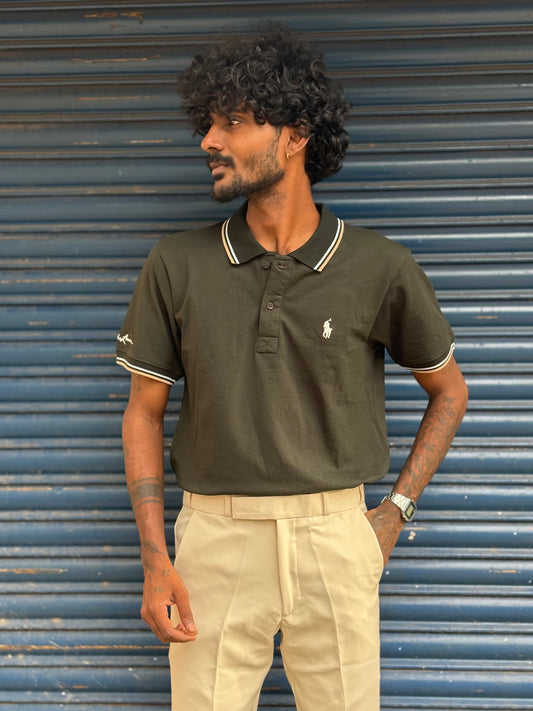 Dark Green Polo Tshirt