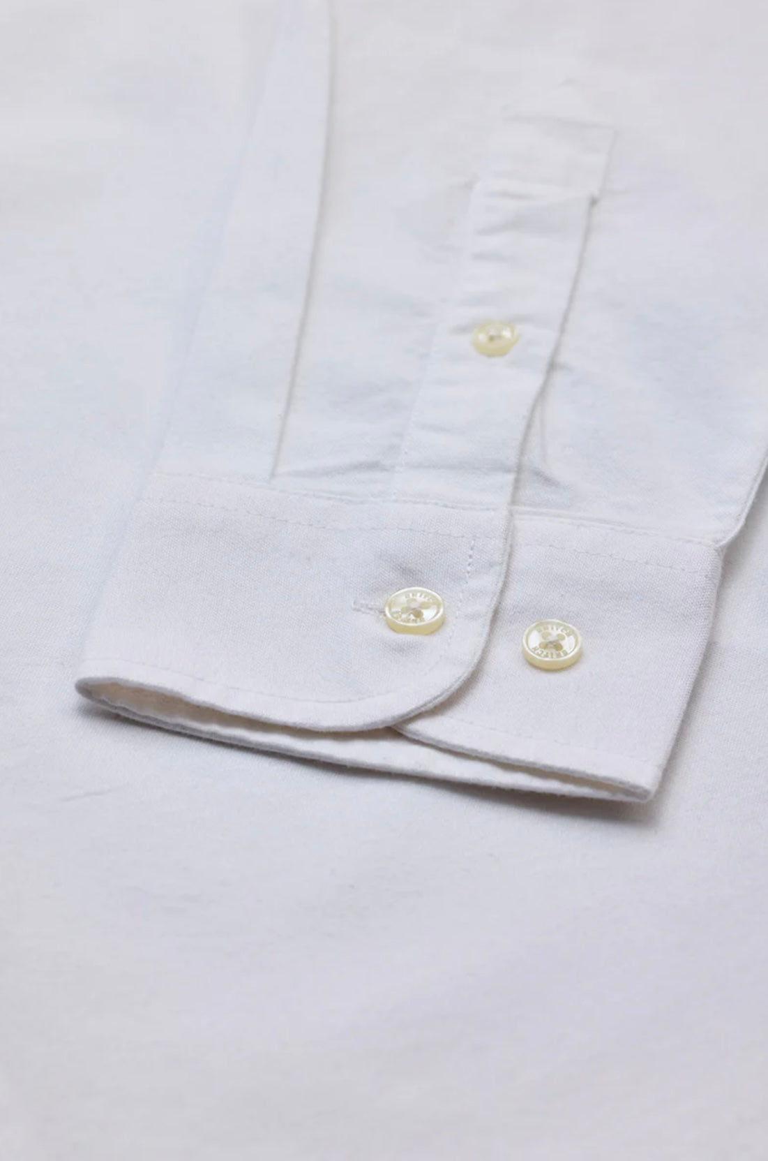 White Button Down Slim Fit Shirt