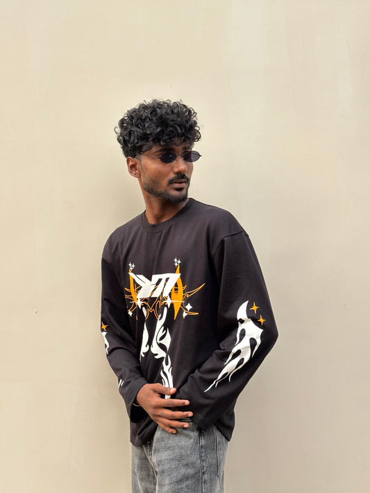 Black Full Sleeve Tshirt