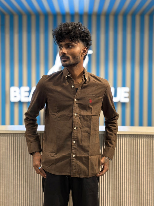 Brown Linen Shirt