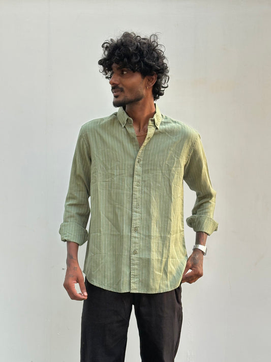 Green Striped Shirt
