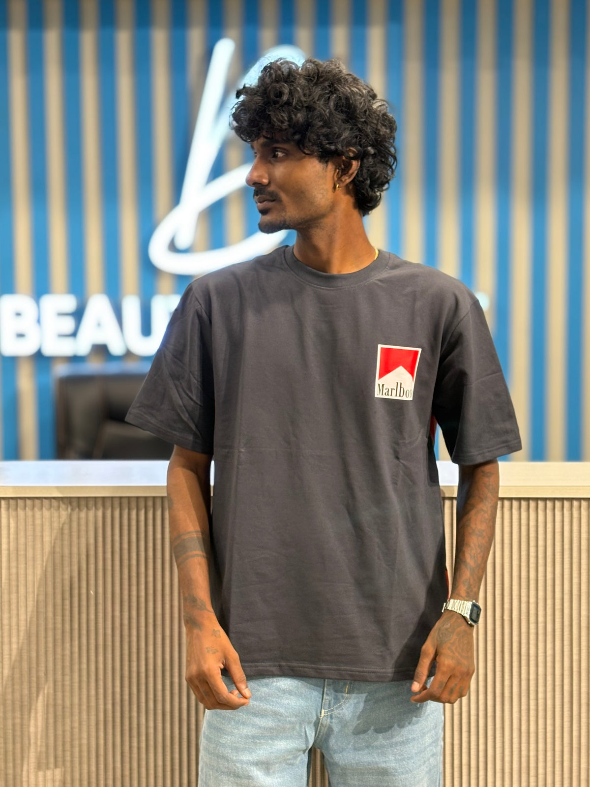Dark Grey Oversized Tshirt