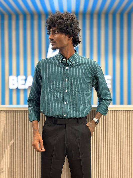 Green Striped Shirt