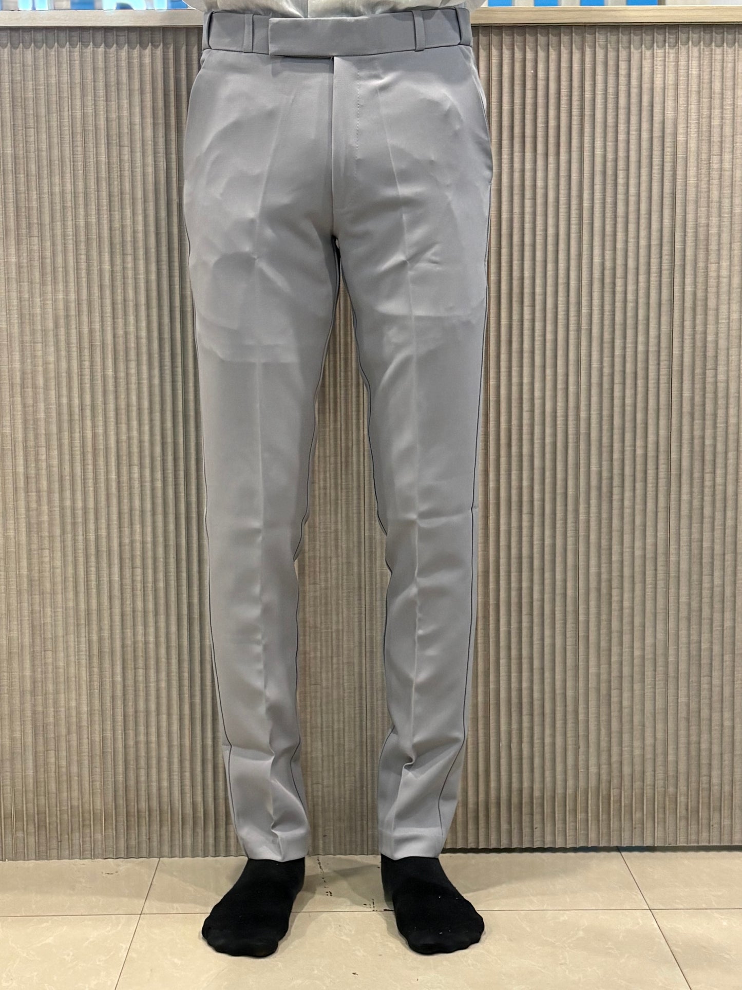 Light Grey Polo Fit Formal Pants