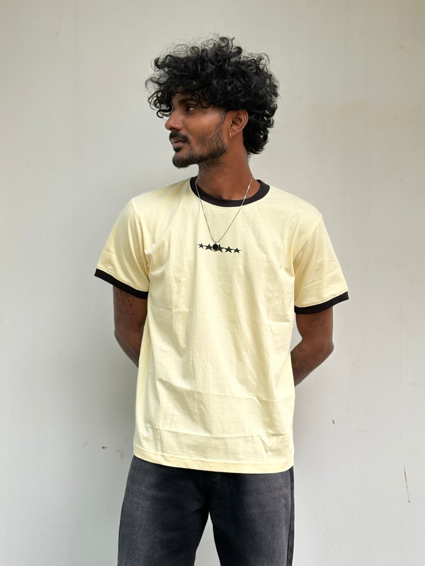 Light Yellow Ringer T-shirt