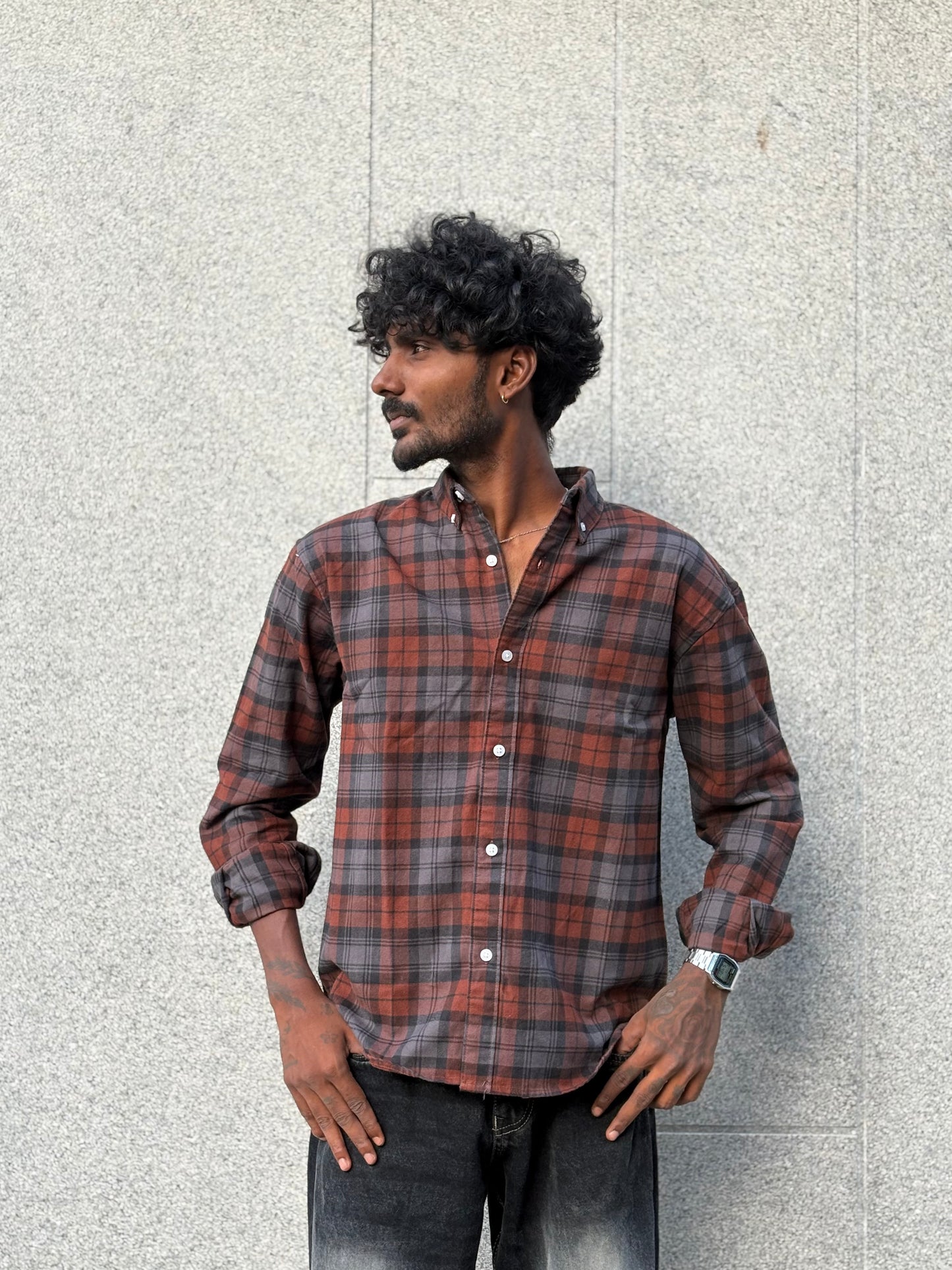 Brown Flannel Shirt