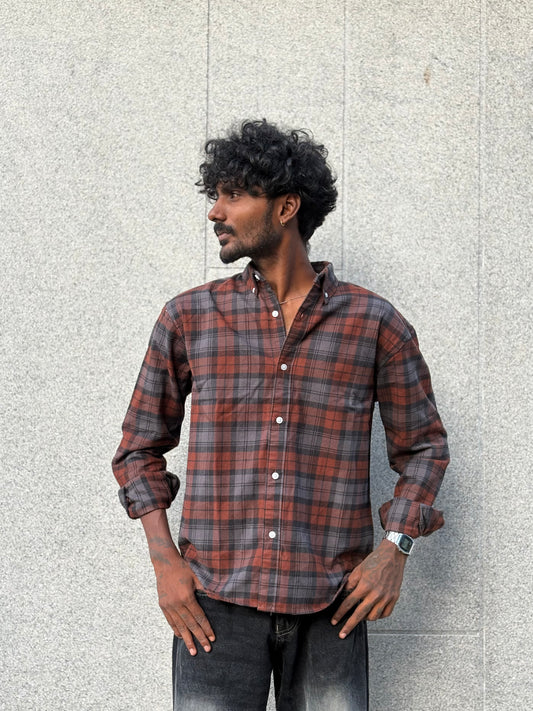 Brown Flannel Shirt