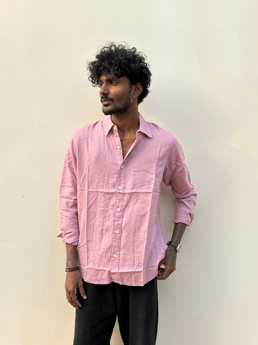 Pink Linen Shirt