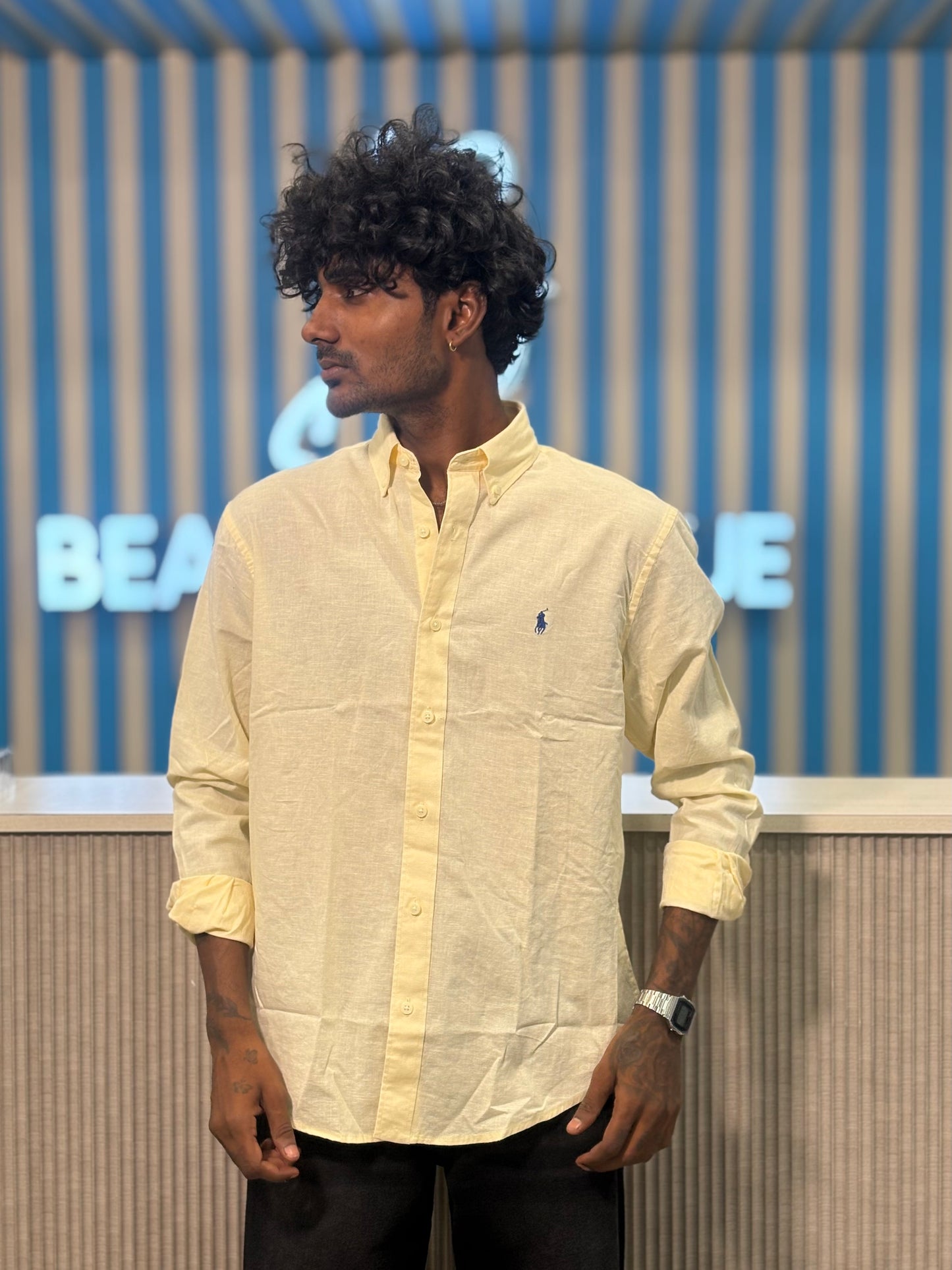Yellow Linen Shirt