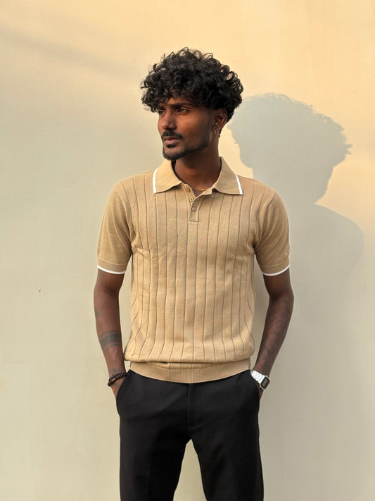Beige Polo Tshirt