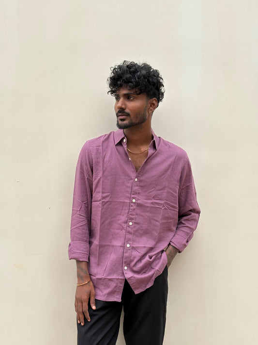 Violet Linen Shirt