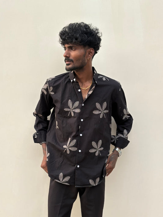 Black Embroidery Shirt
