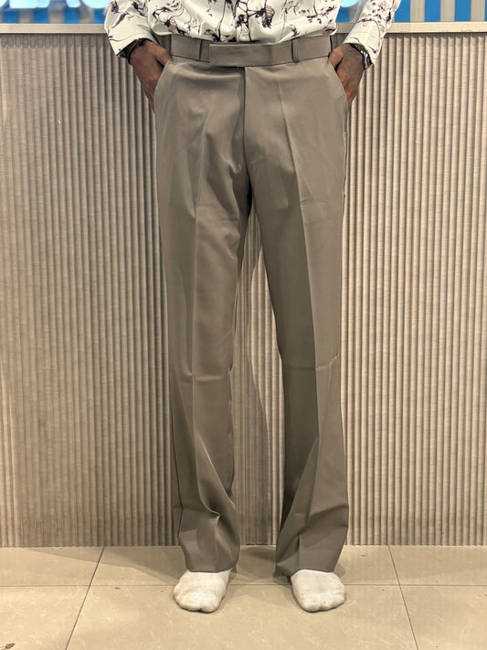 Grey Bootcut Formal Pants