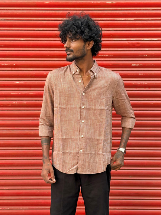 Brown Striped Shirt