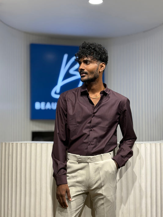 Violet Slim Fit Liquid Shirt