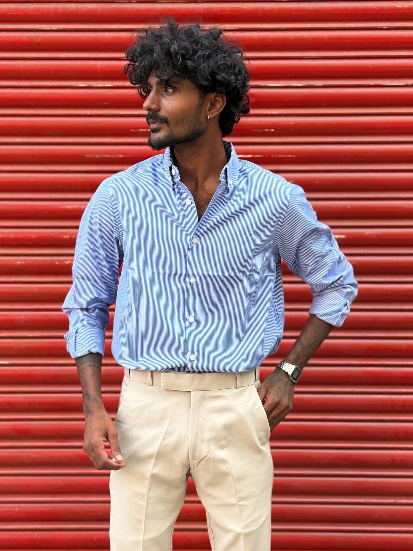 Blue Striped Shirt