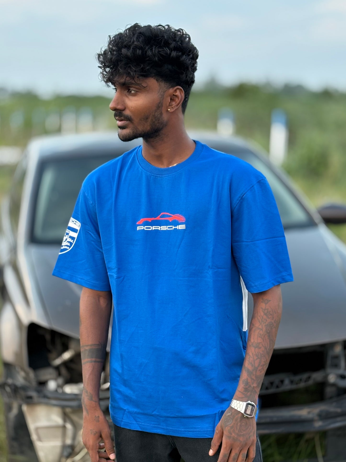 Blue Oversized Tshirt