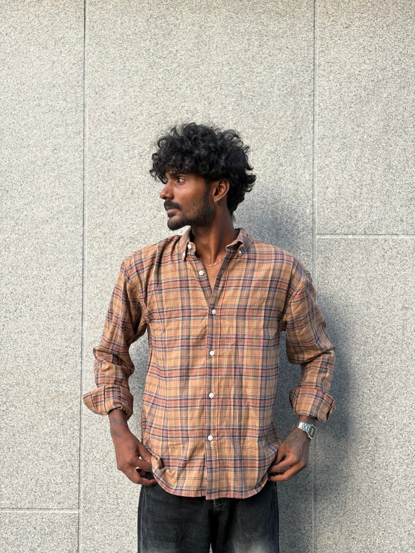 Brown Flannel Shirt