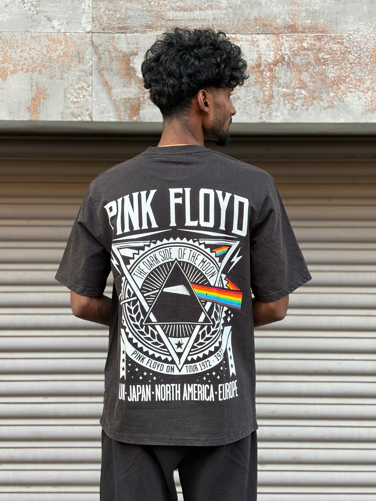 Black Acid Wash Oversized Tshirt