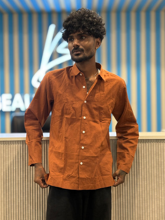 Brown Linen Shirt