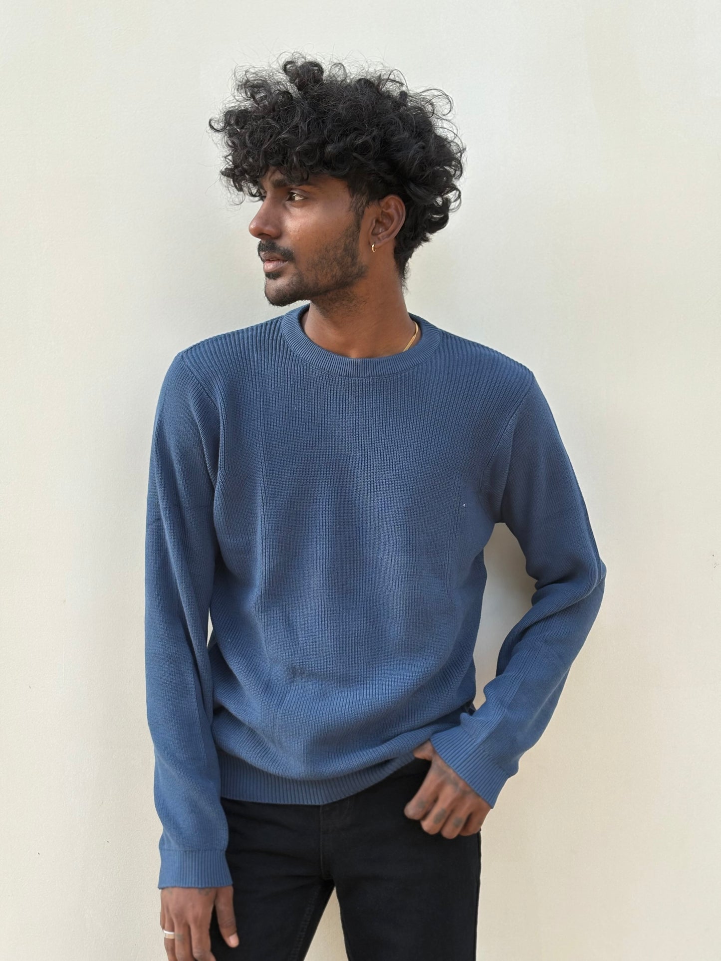 Blue Full Sleeve Sweatshirt