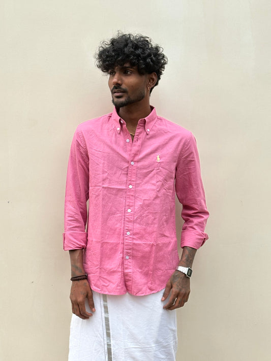 Pink Linen Shirt