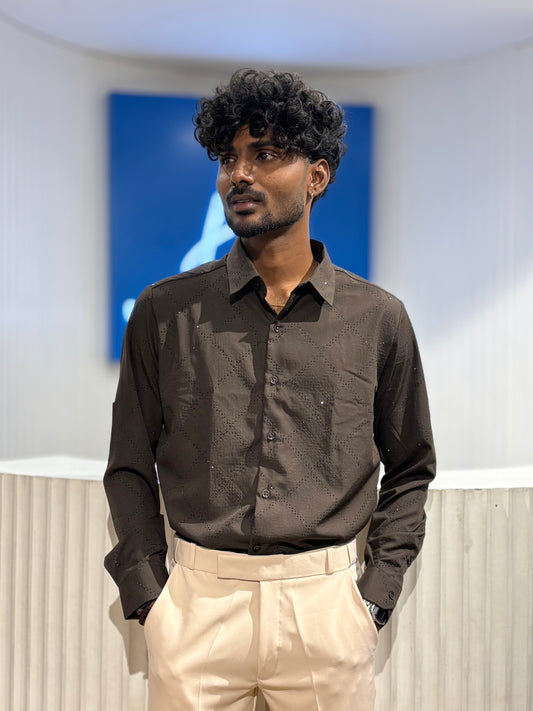 Brown Designer Shirt