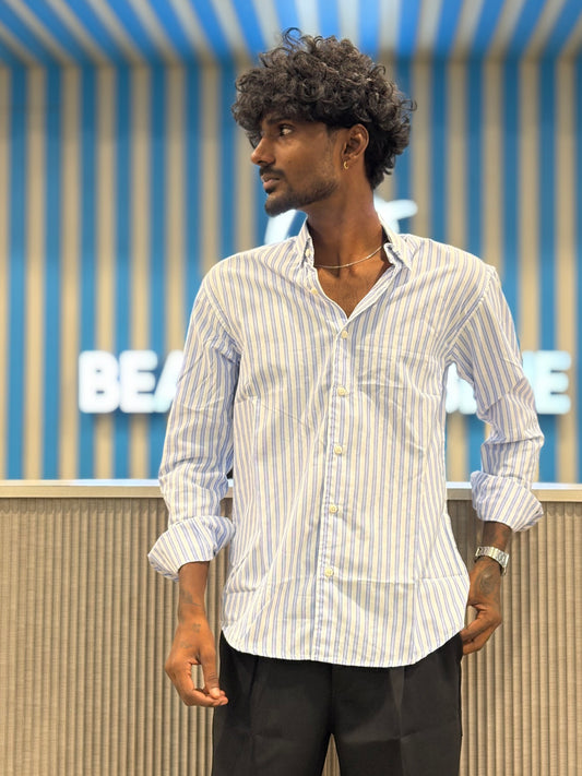 Blue Striped Old Money Shirt
