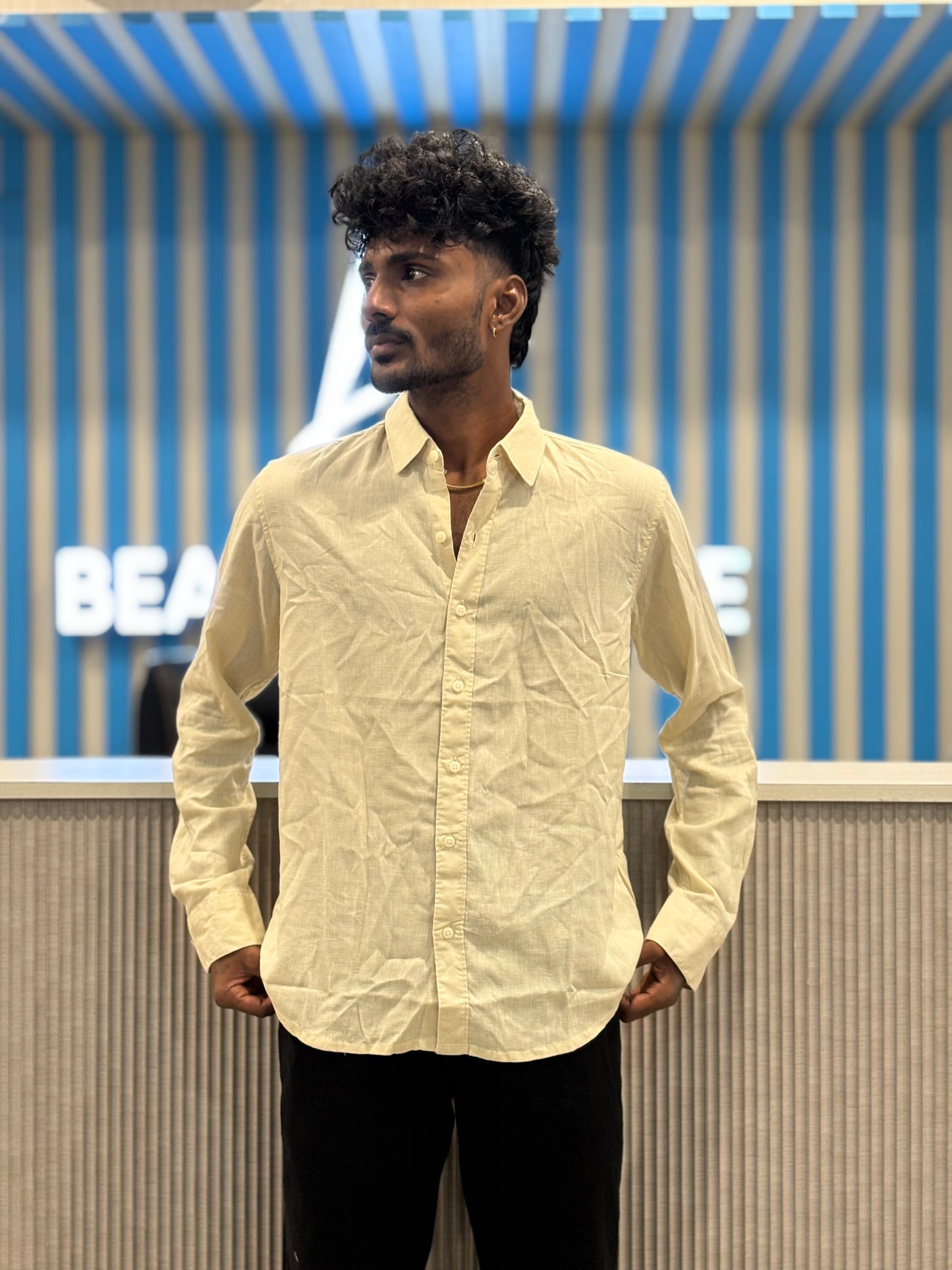 Yellow Linen Shirt