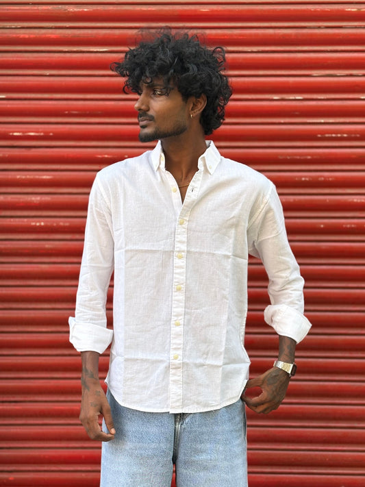 White Linen Shirt