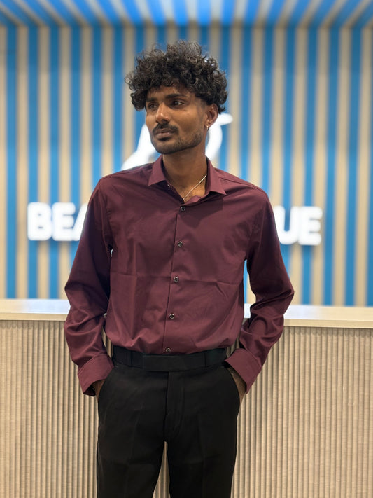 Maroon Liquid Shirt