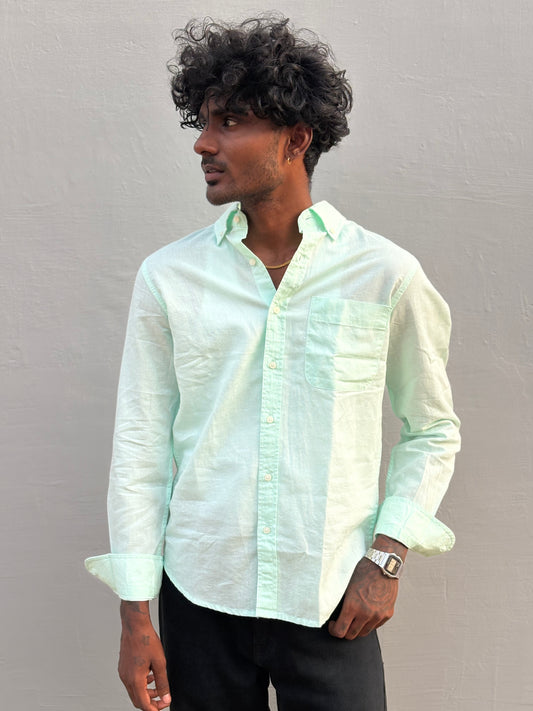Light Green Linen Shirt