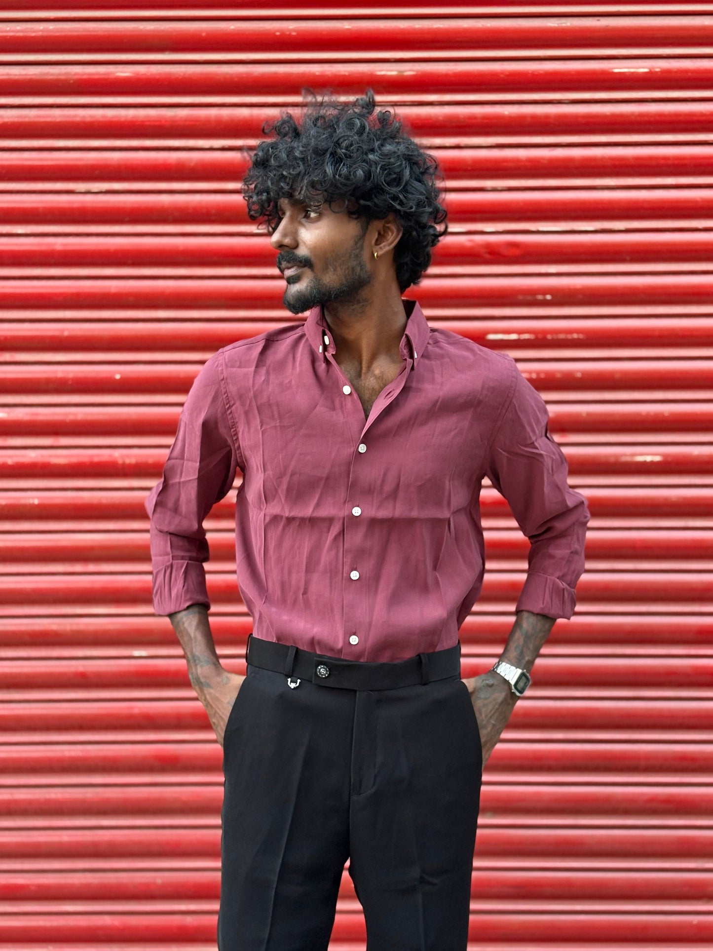 Dusty Wine Turkish Shirt