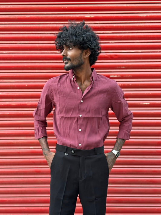 Dusty Wine Turkish Shirt