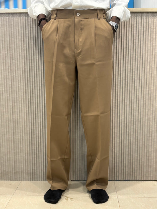 Brown Korean Baggy Pants