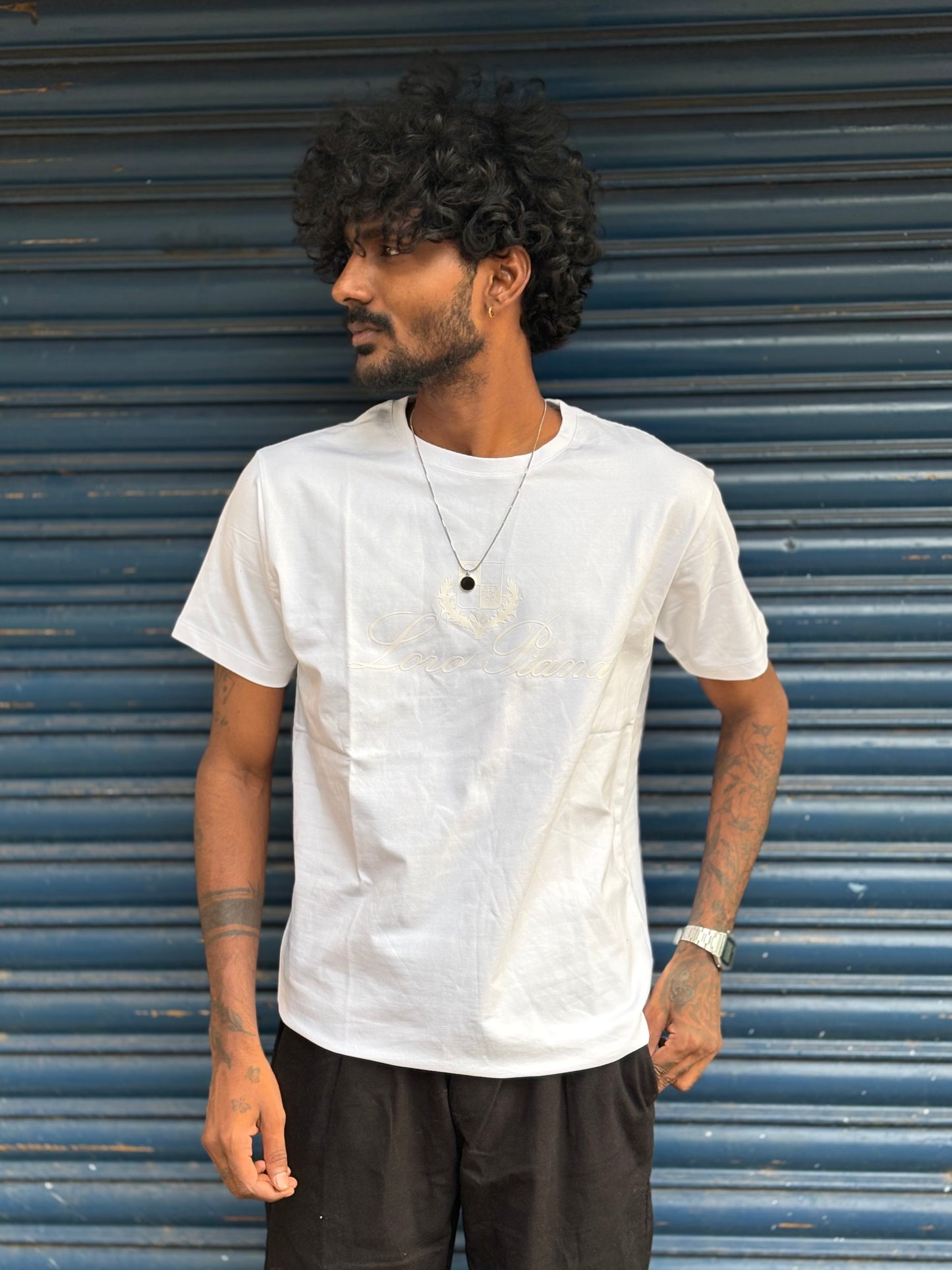 White Half Sleeve T-shirt