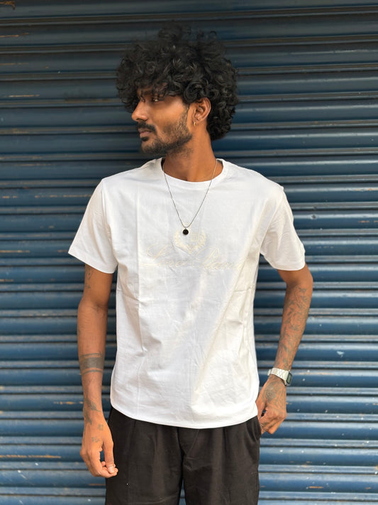 White Half Sleeve T-shirt