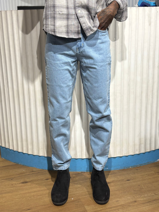 Blue Semi Baggy Jeans