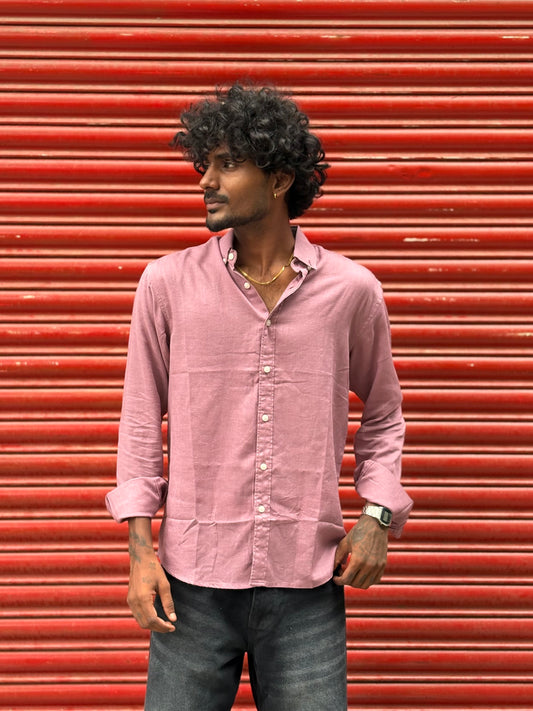 Pink Linen Shirt