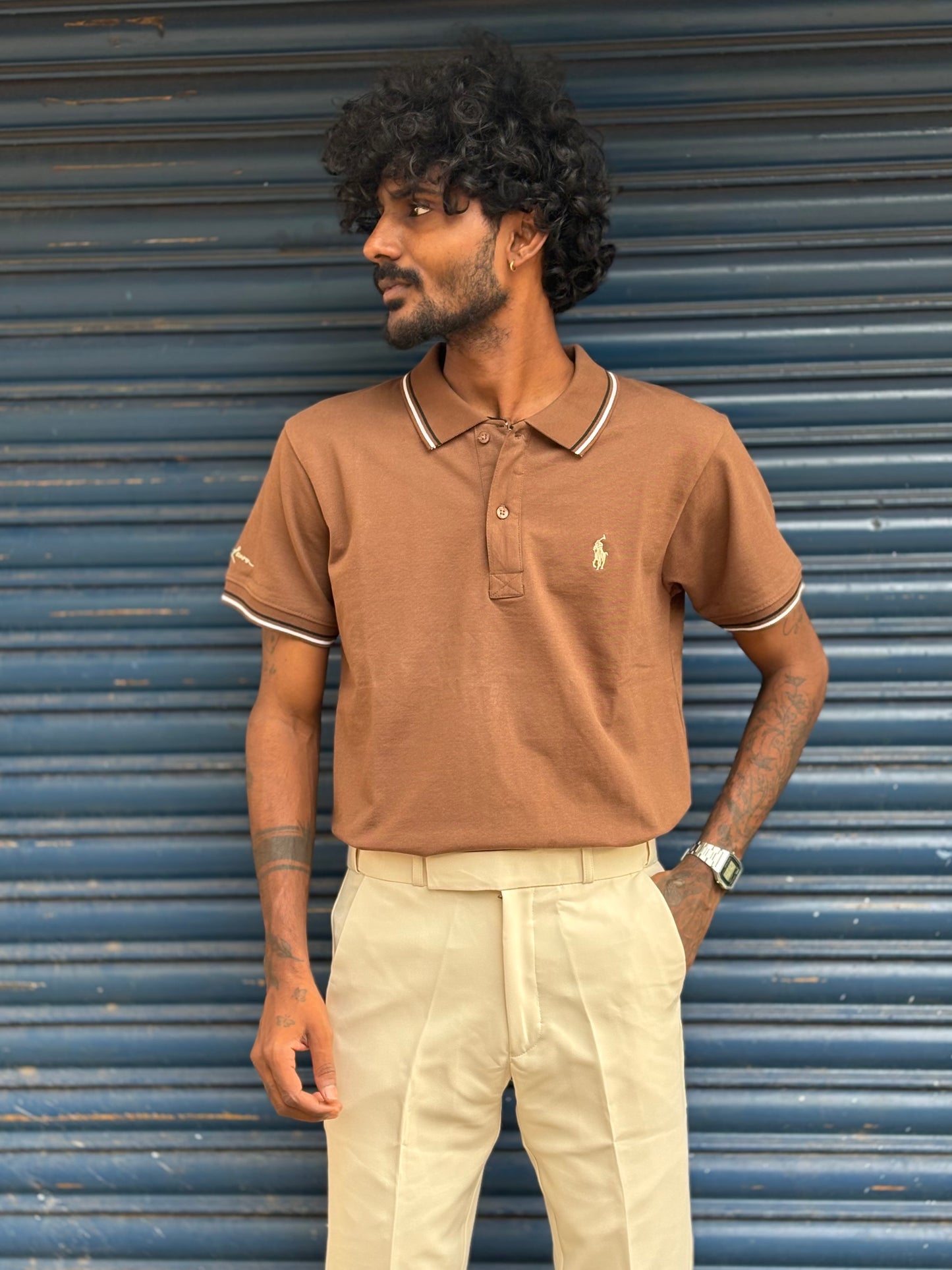 Brown Polo Tshirt
