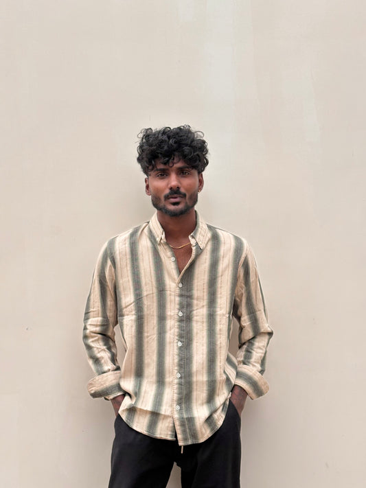 Green Striped Shirt
