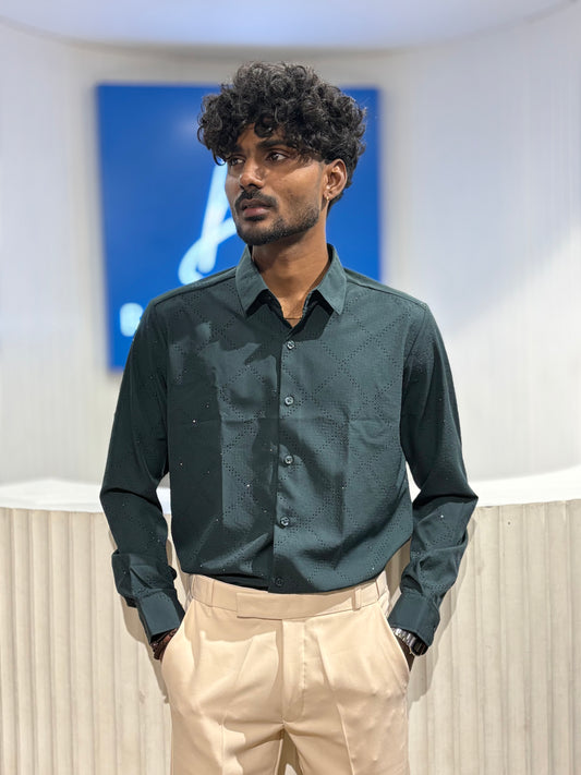 Green Designer Shirt