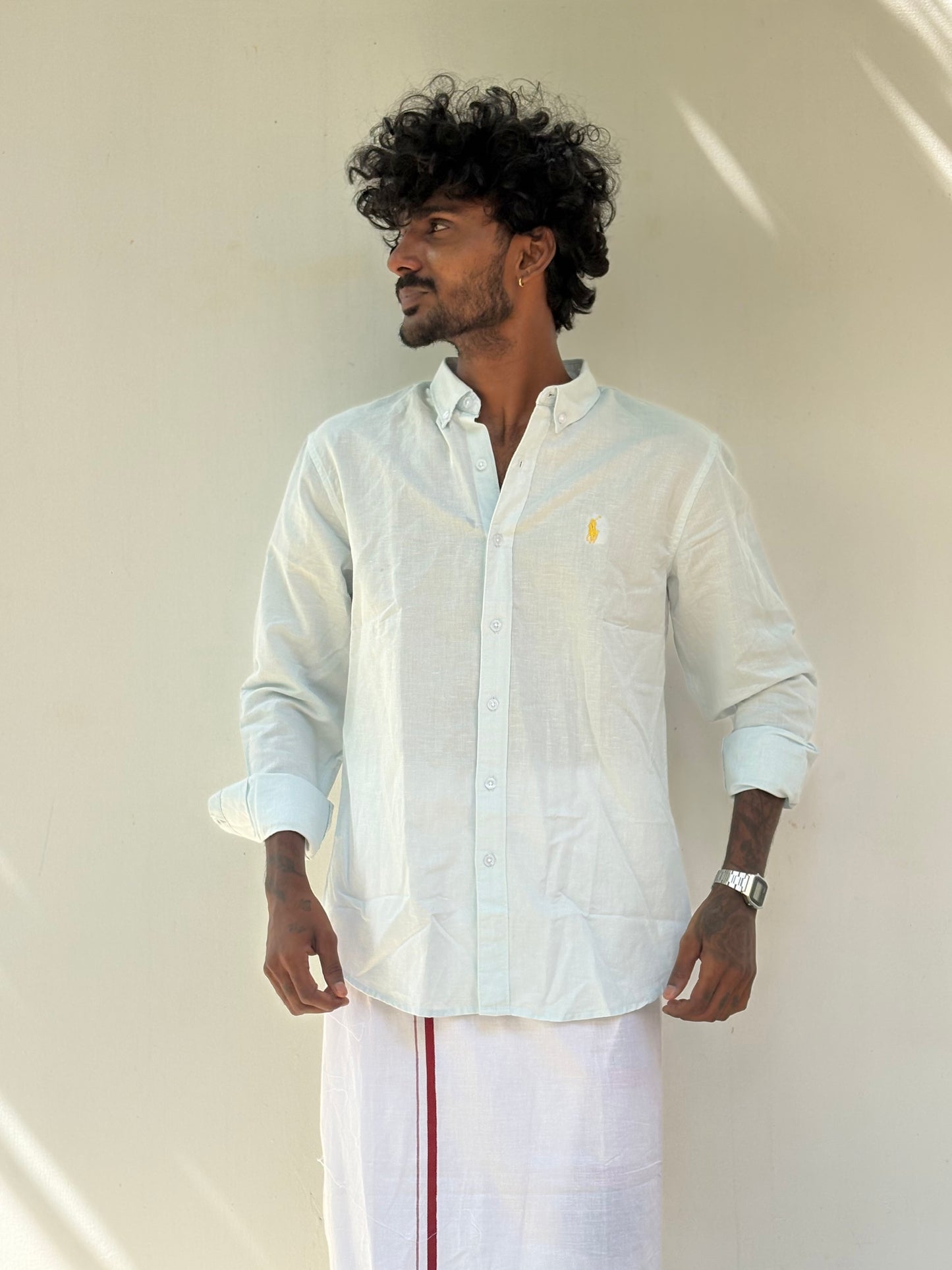 Light Blue Linen Shirt