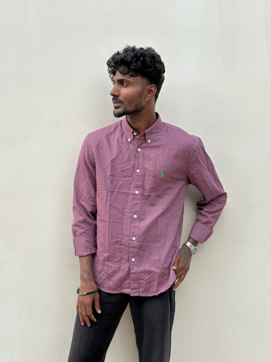 Pink Linen Shirt