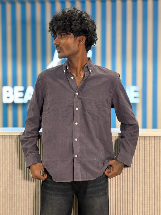 Blackcurrant Corduroy Shirt