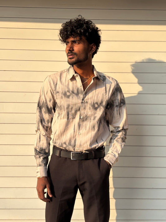 Off White Printed Stone Shirt