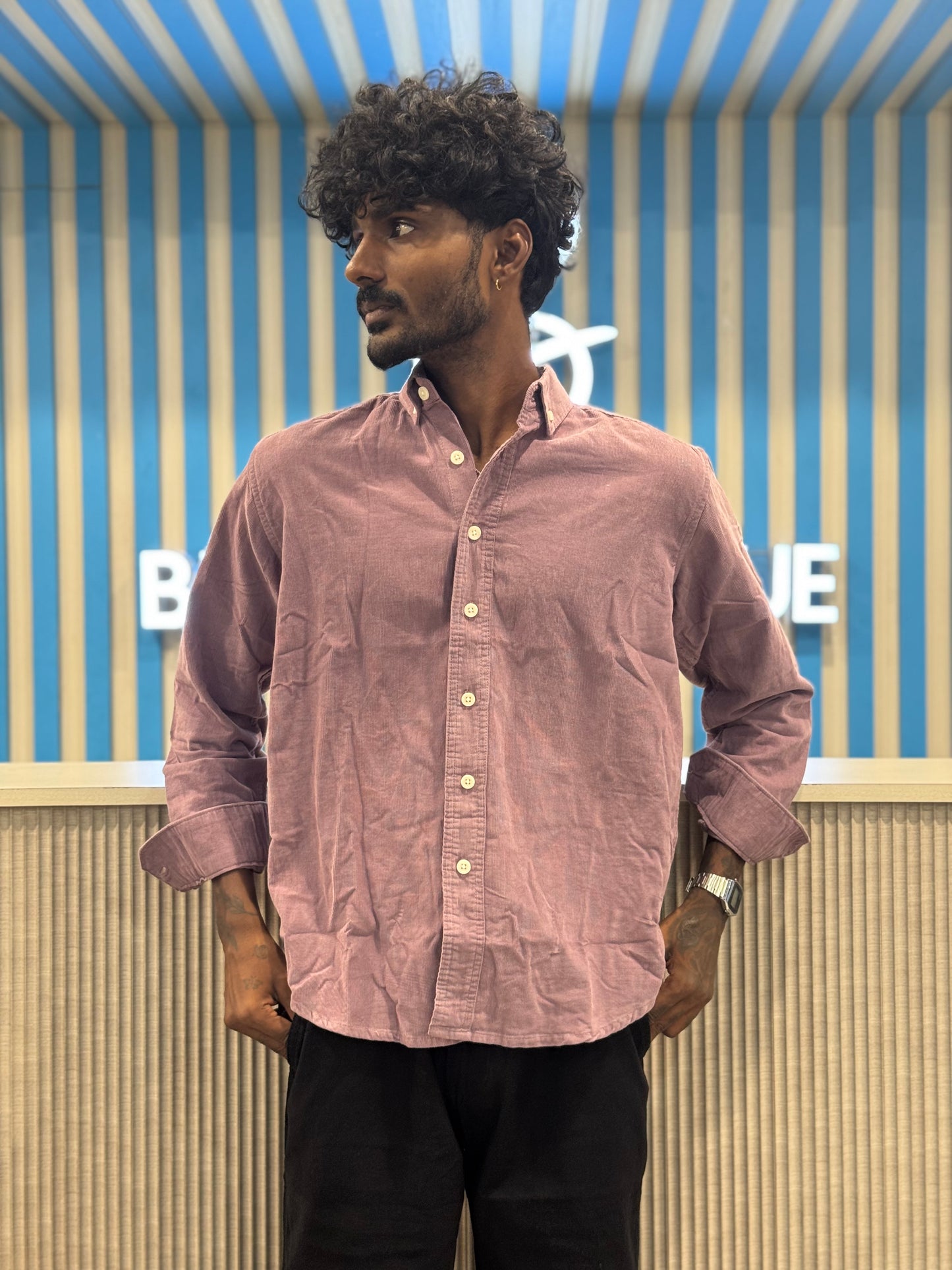 Pink Corduroy Shirt