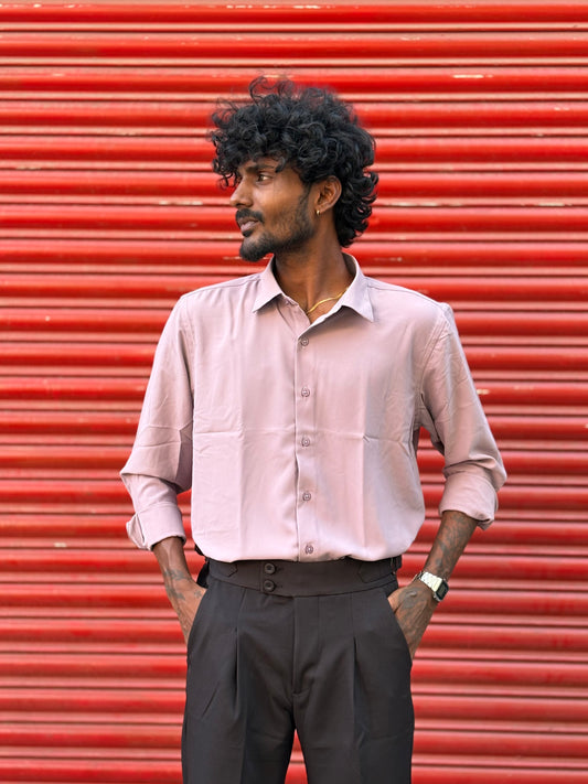 Pink Armani Solid Shirt