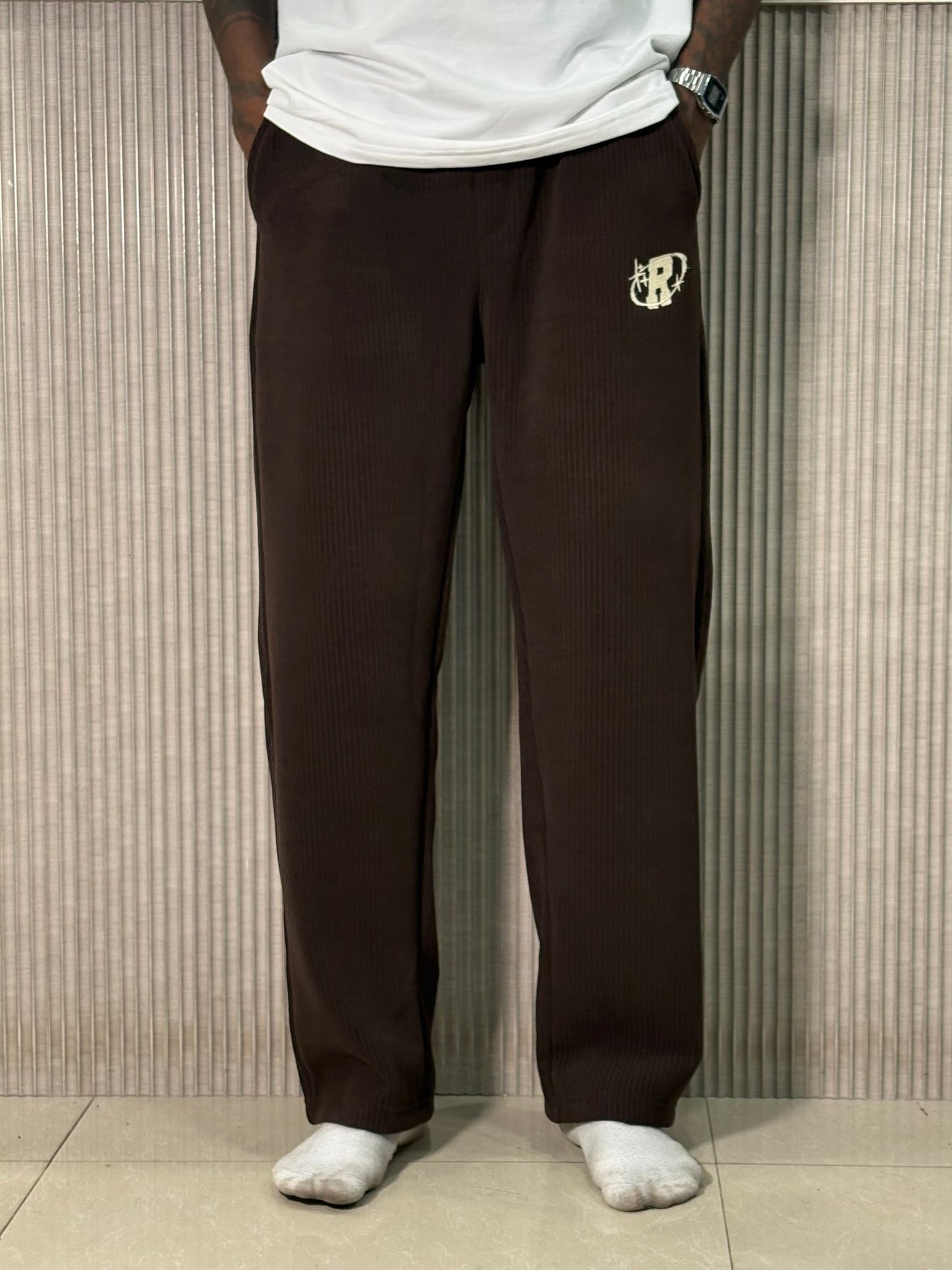 Brown Corduroy Sweatpants
