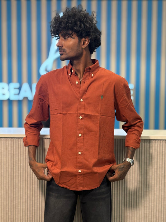 Brown Linen Shirt